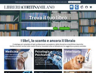 libreriacortinamilano.it screenshot