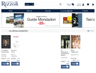 libreriarizzoli.corriere.it screenshot