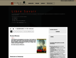 libresavoir.org screenshot