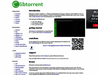 libtorrent.org screenshot