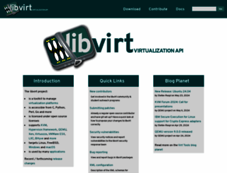 libvirt.org screenshot