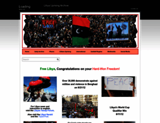libyauprisingarchive.com screenshot