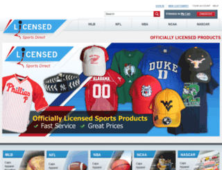 licensedsports.com screenshot