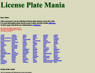 licenseplatemania.com screenshot