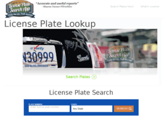 licenseplatesearchapp.com screenshot