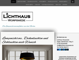 lichthaus-worpswede.de screenshot