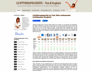 lichttherapiegeraet.com screenshot