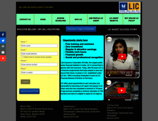 licinsuranceagency.in screenshot