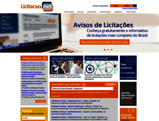 licitacao.net screenshot