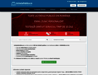 licitatiapublica.ro screenshot