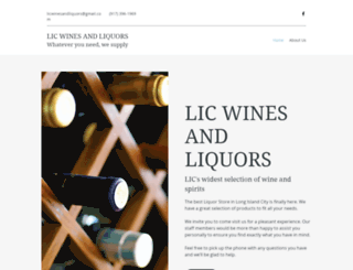 licwinesandliquors.com screenshot