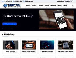 lidertek.com.tr screenshot