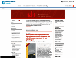 lidil.revues.org screenshot