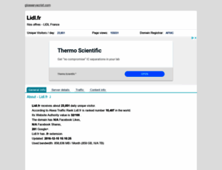 lidl.fr.glossaryscript.com screenshot