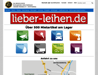 lieber-leihen-hamburg.de screenshot