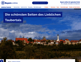 liebliches-taubertal.bayern-online.de screenshot