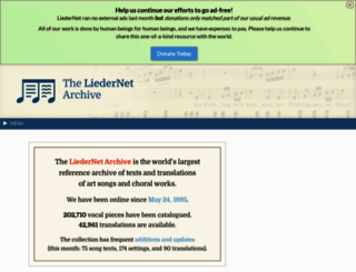 lieder.net screenshot