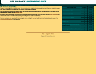 life-insurance-underwriting.org screenshot