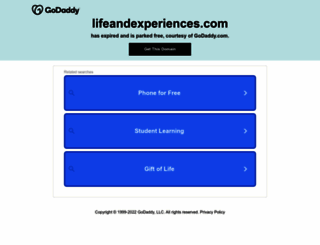 lifeandexperiences.com screenshot