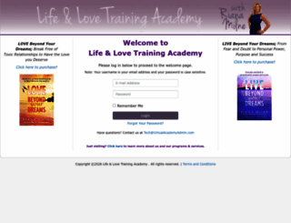 lifeandlovetrainingacademy.com screenshot