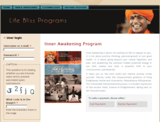 lifeblissprograms.org screenshot