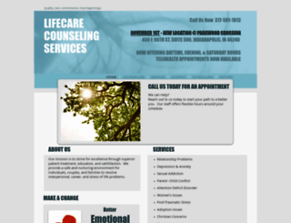 lifecarecounselingservices.com screenshot