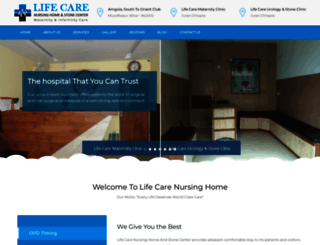 lifecarehospitalmuzaffarpur.com screenshot