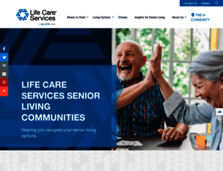 lifecareservices-seniorliving.com screenshot