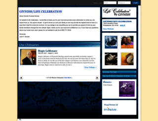 lifecelebration.tributes.com screenshot