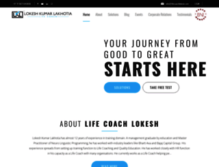 lifecoachlokesh.com screenshot