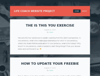 lifecoachwebsiteproject.com screenshot