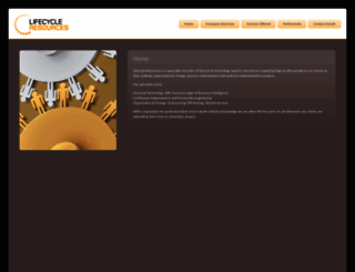 lifecycleresources.co.uk screenshot