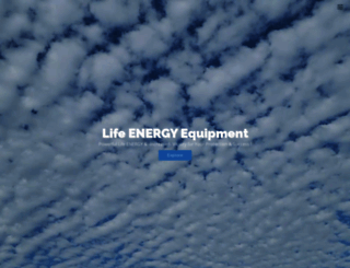 lifeenergyequipment.com screenshot