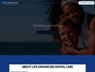 lifeenhancingdentalcare.com screenshot