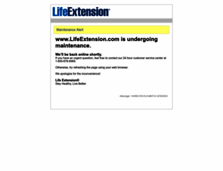 lifeextensionretail.com screenshot