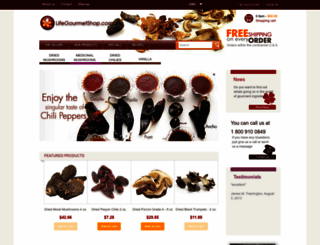 lifegourmetshop.com screenshot