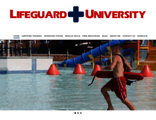 lifeguarduniversity.com screenshot