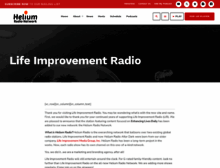 lifeimprovementradio.com screenshot