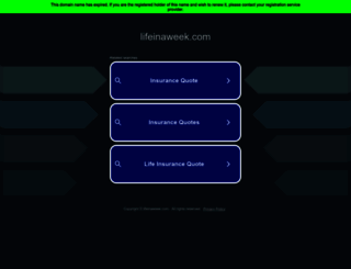 lifeinaweek.com screenshot