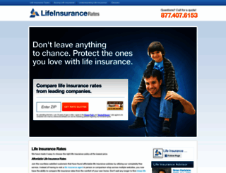 lifeinsurancerates.com screenshot