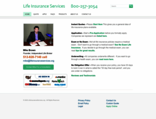 lifeinsuranceservices.org screenshot
