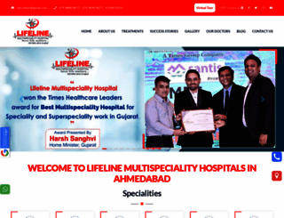 lifelinehospitals.co.in screenshot
