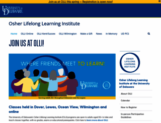 lifelonglearning.udel.edu screenshot