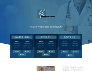lifemedicalclinic.com.au screenshot