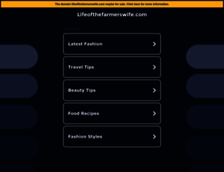 lifeofthefarmerswife.com screenshot
