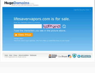 lifesavervapors.com screenshot