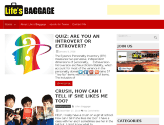 lifesbaggage.com screenshot