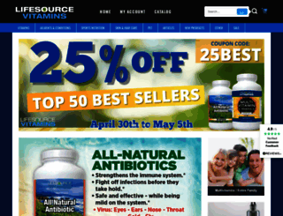 lifesourcevitamins.com screenshot