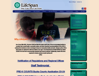 lifespanchildcare.org screenshot