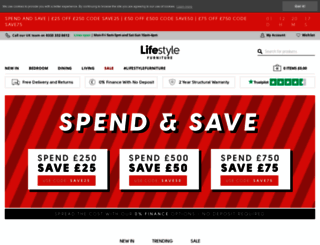 lifestylefurniture.co.uk screenshot